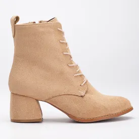 Juliette - Mustard Yellow Ankle Boots