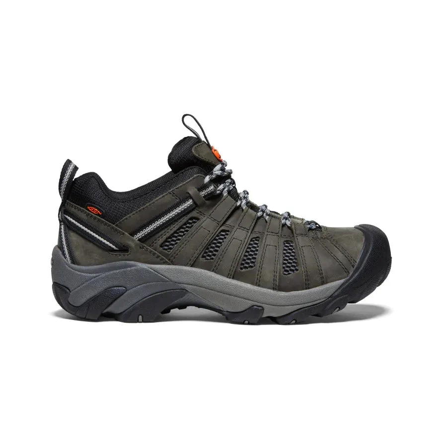 Keen Men's Voyageur Hiking Shoe - Steel Grey/Scarlet Ibis 1027148