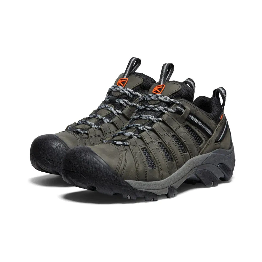 Keen Men's Voyageur Hiking Shoe - Steel Grey/Scarlet Ibis 1027148