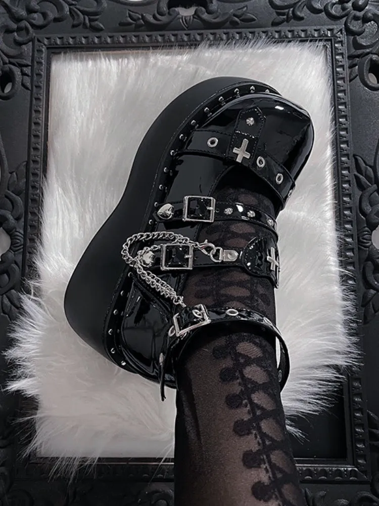 Lolita Punk Style  y2k Subculture  Platform Shoes【s0000001908】