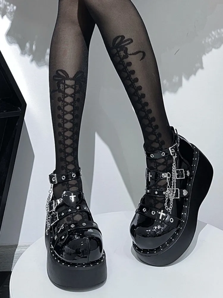 Lolita Punk Style  y2k Subculture  Platform Shoes【s0000001908】