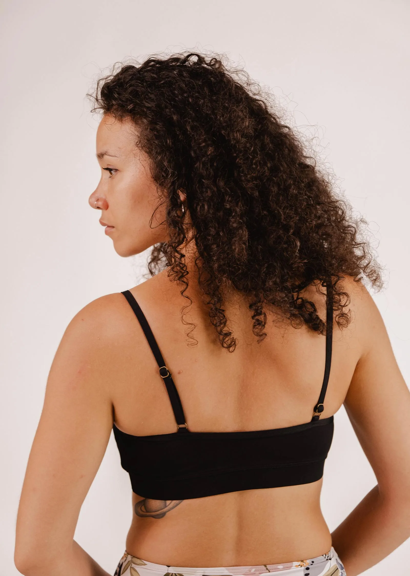 Mango Black Bralette Bikini Top