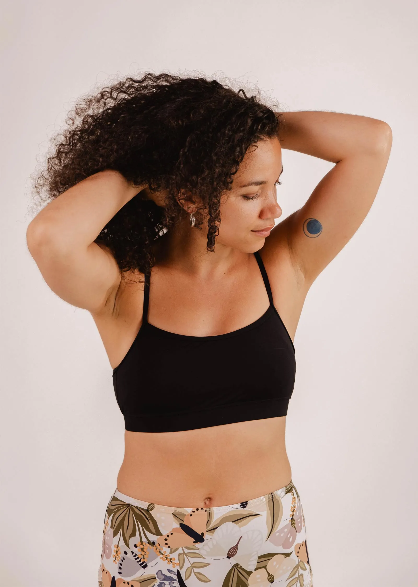Mango Black Bralette Bikini Top