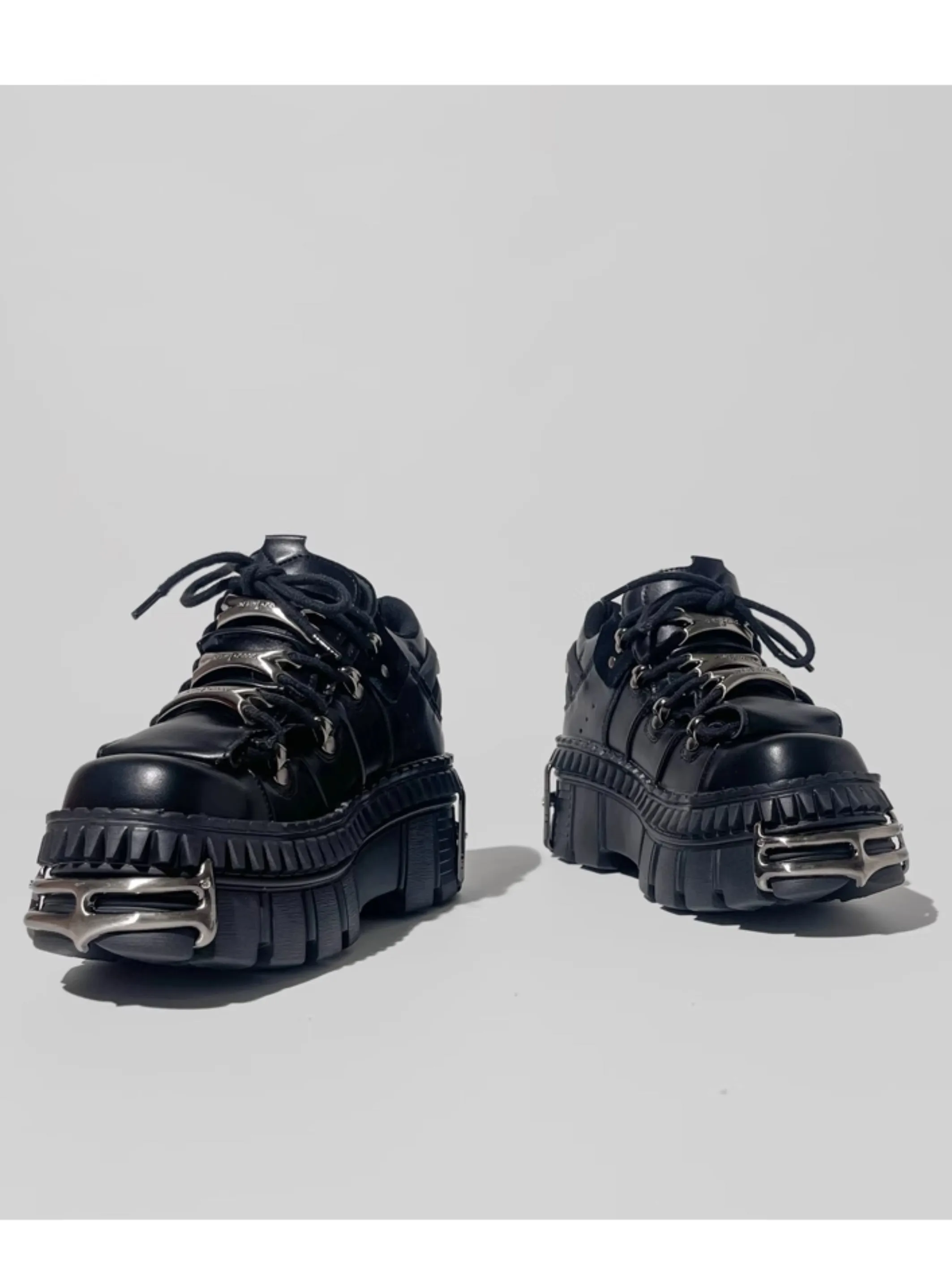 Metal punk style platform shoes【s0000006103】