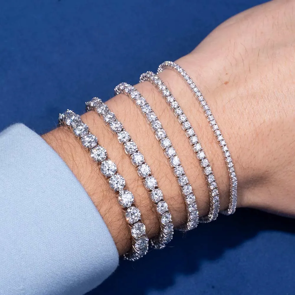 Moissanite Tennis Bracelet 14K Gold (ALL SIZES)