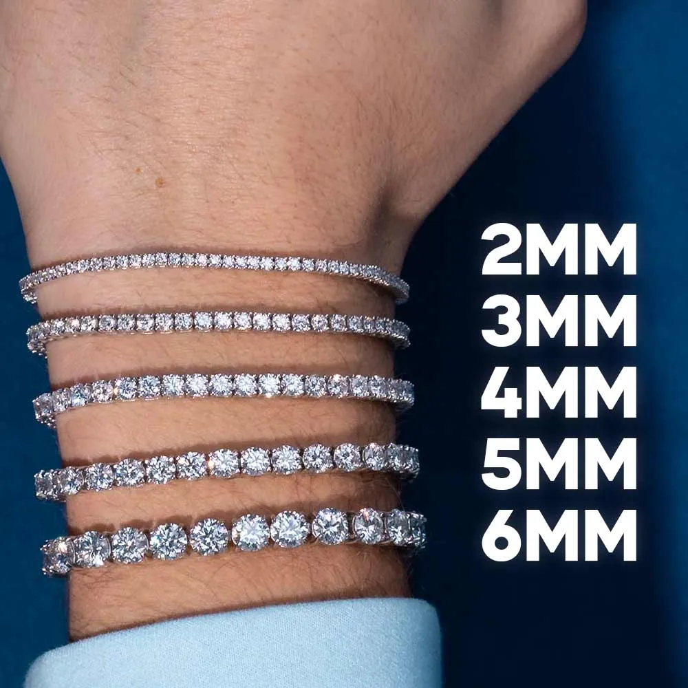Moissanite Tennis Bracelet 14K Gold (ALL SIZES)