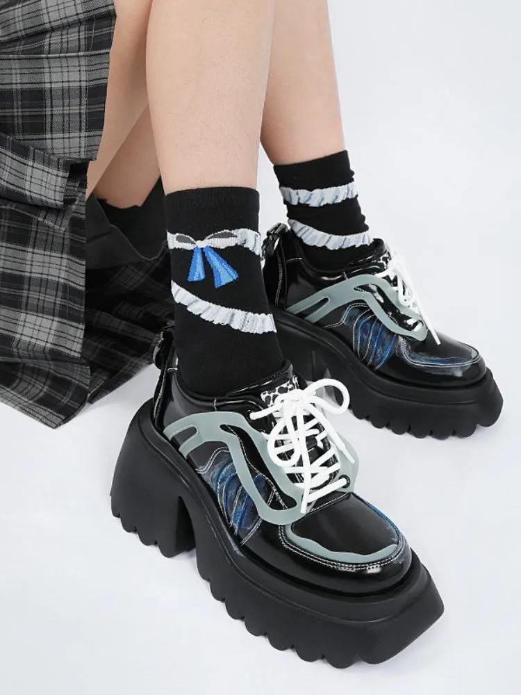 Niche Punk Style Lace Up Platform Shoes【s0000005172】