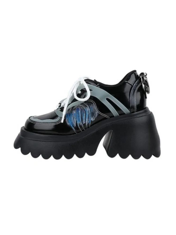 Niche Punk Style Lace Up Platform Shoes【s0000005172】