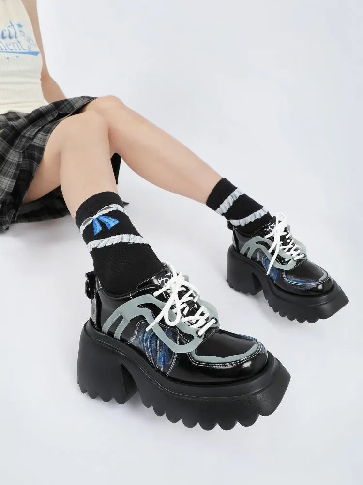 Niche Punk Style Lace Up Platform Shoes【s0000005172】
