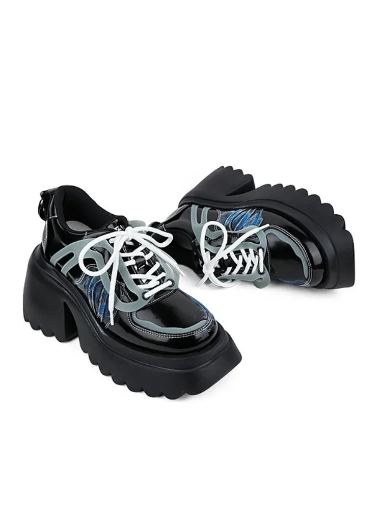 Niche Punk Style Lace Up Platform Shoes【s0000005172】