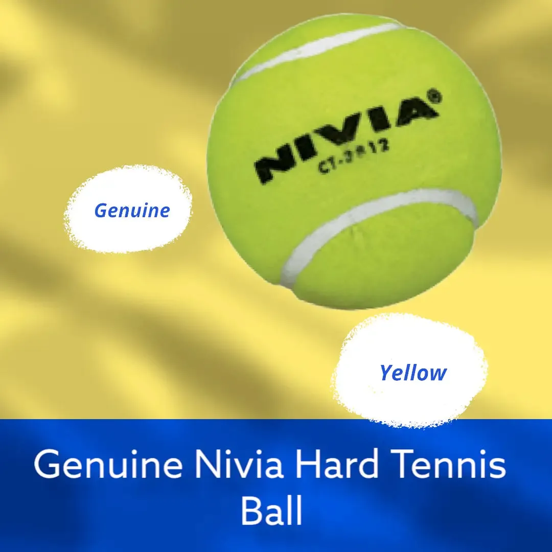 Nivia Heavy Tennis Cricket Ball Yellow Pack of 6