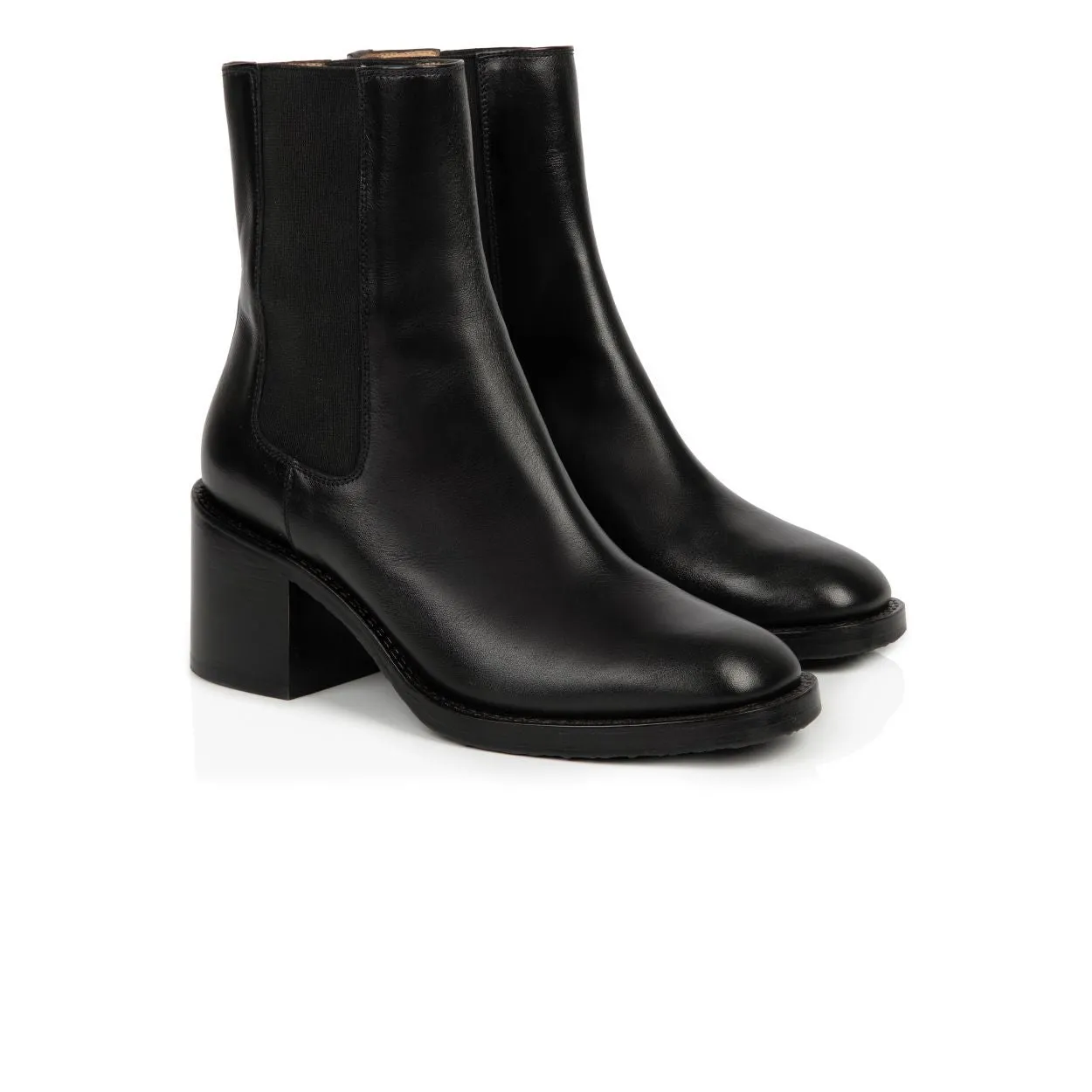 Ohio: Black Leather Boots