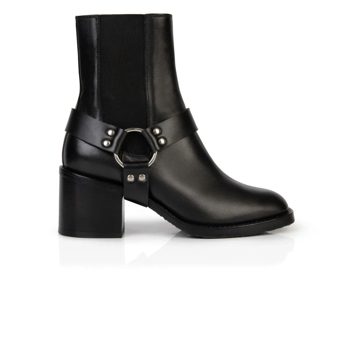 Ohio: Black Leather Boots