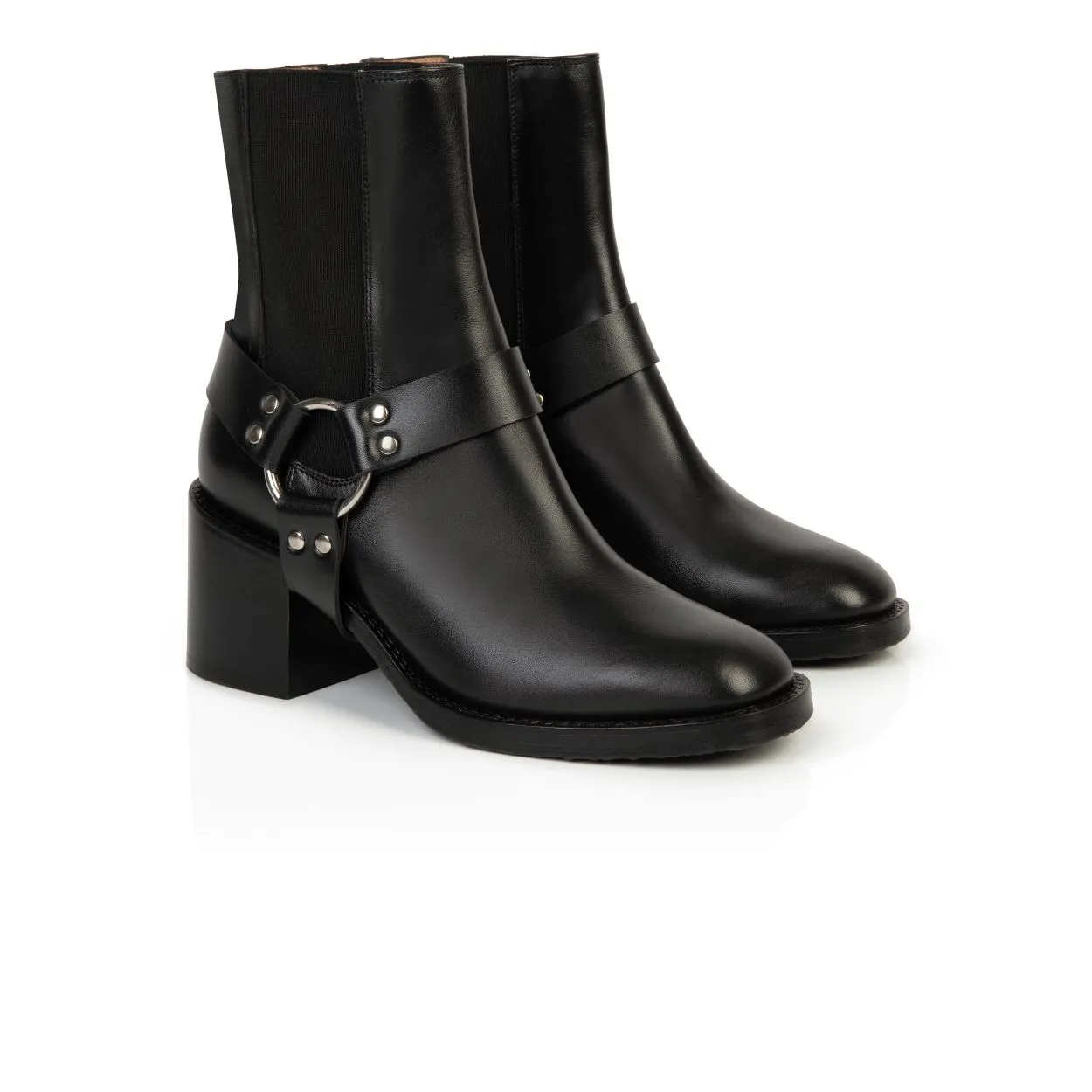Ohio: Black Leather Boots