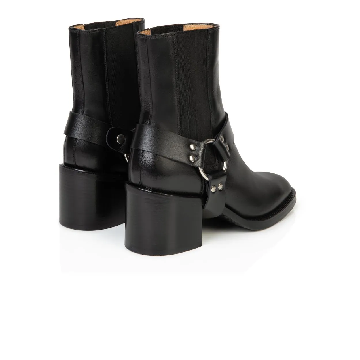Ohio: Black Leather Boots