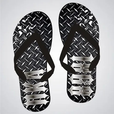 Pi Kappa Alpha Diamond Plate Flip-Flops - SBL100 - SUB
