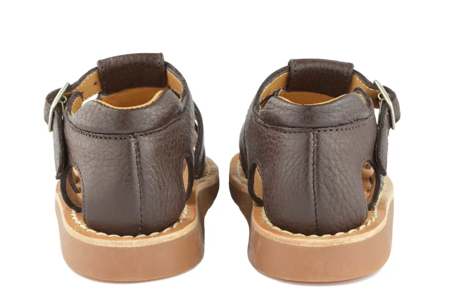Pom d'Api Boys Dark Brown Sandal
