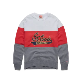 Script St. Louis Cardinals Stripe Crewneck