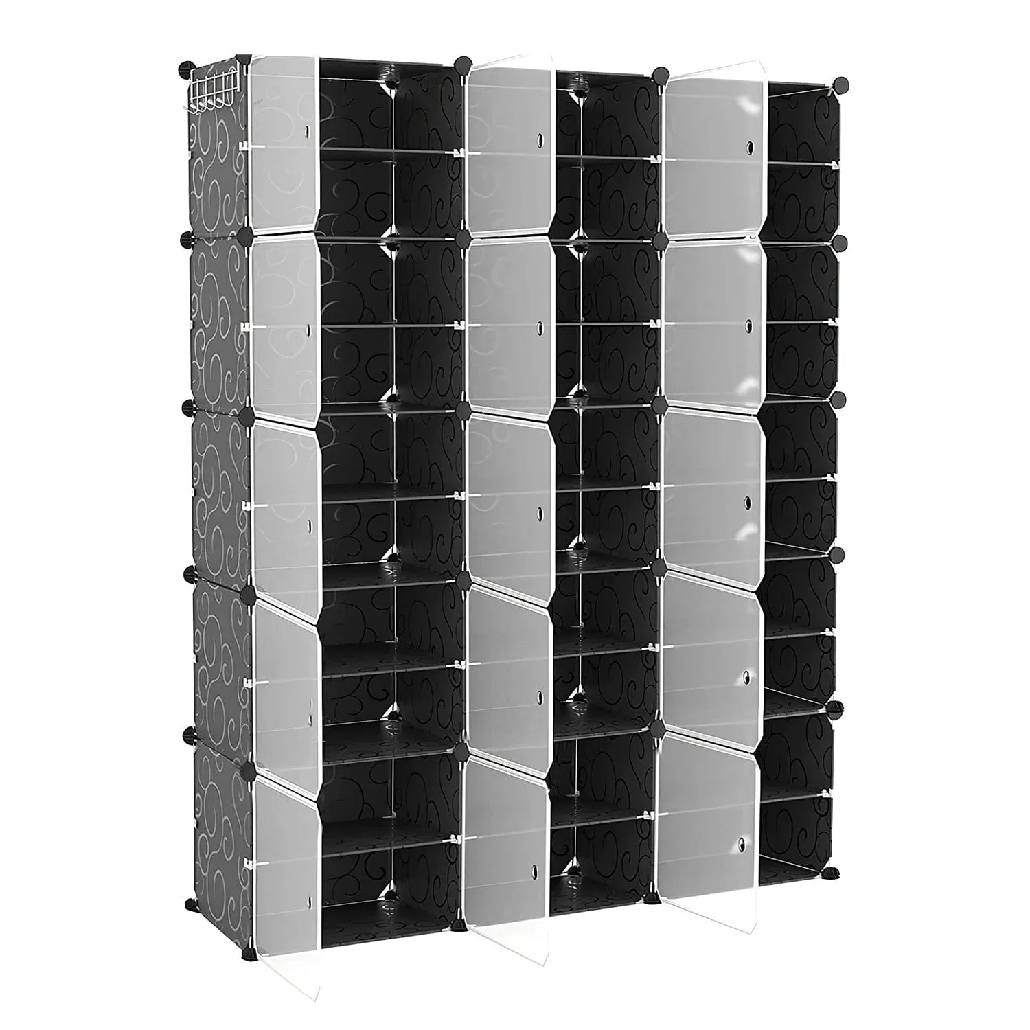 Shoe Rack Organizer with Transparent Doors