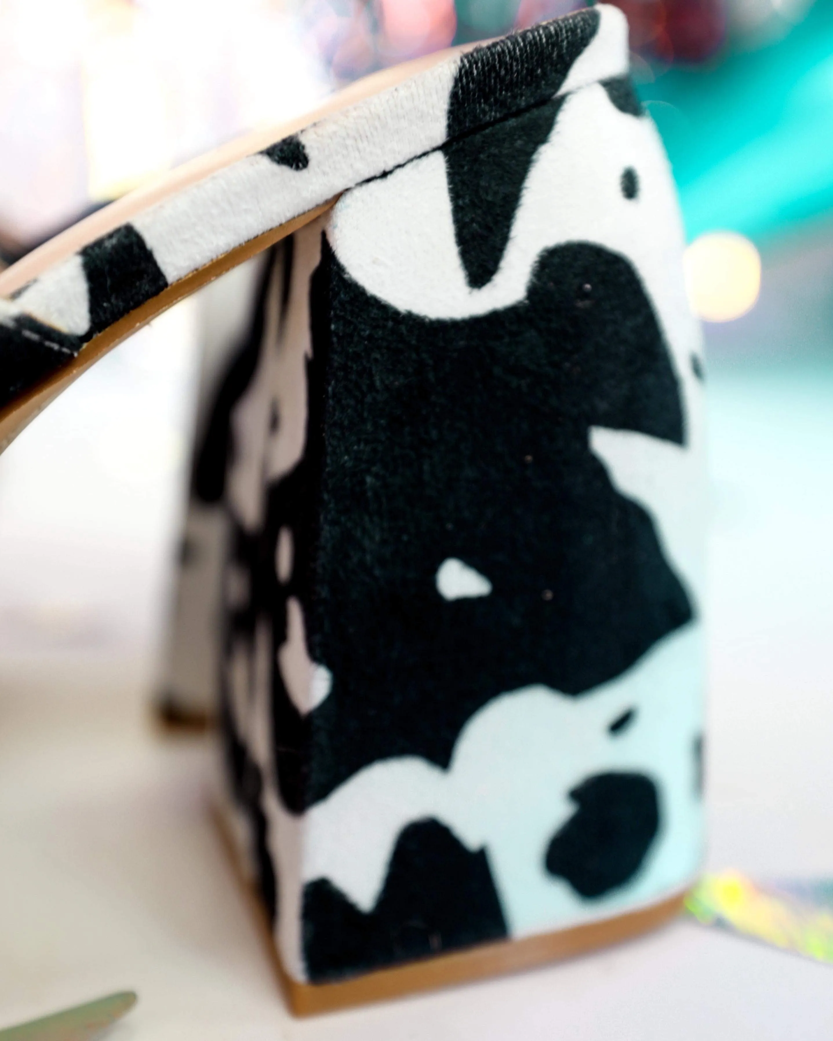 Sofia Cow Print Platform Shoes