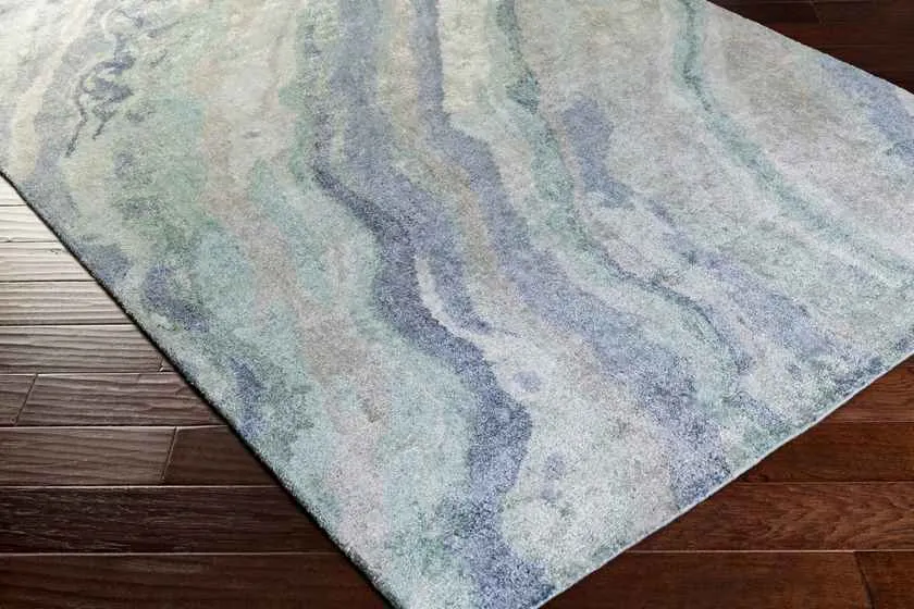 Sokalb Modern Sea Foam Area Rug