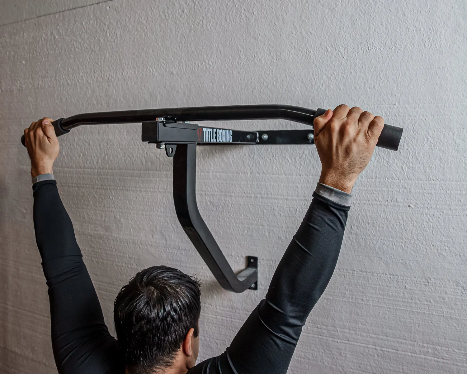 TITLE Boxing Wall Mount Pull-Up Bar & Bag Hanger