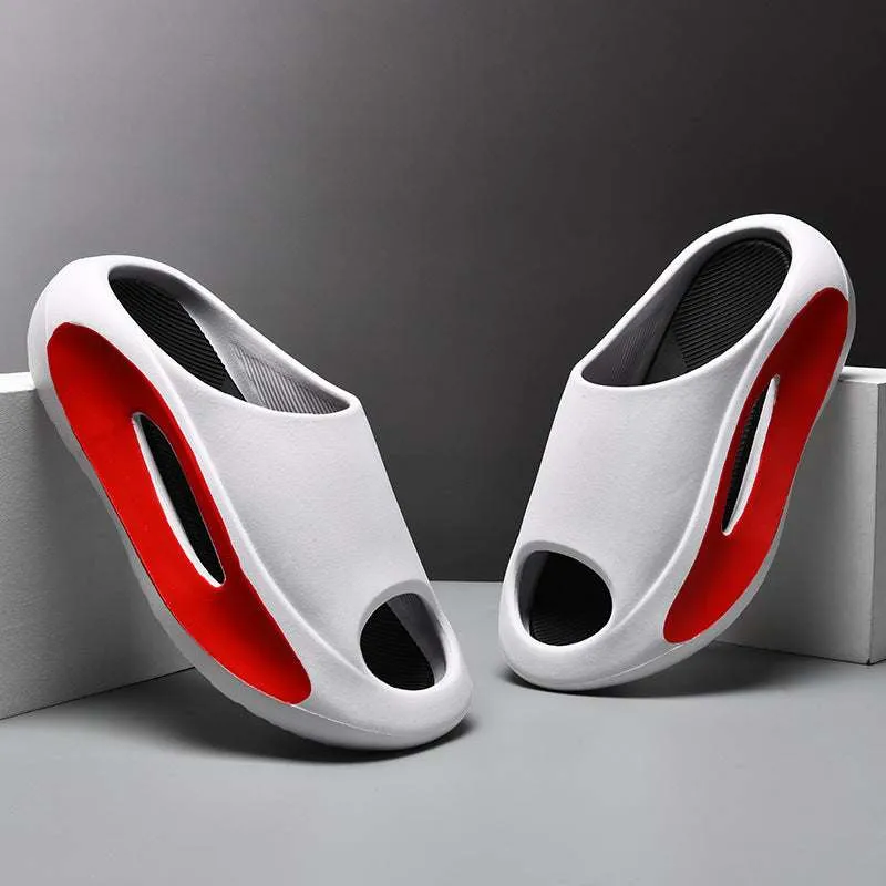 Toe Wedge Slippers Ins Summer Unisex Sports Beach confortable wear Peep Toe  Hollow Sports Beach