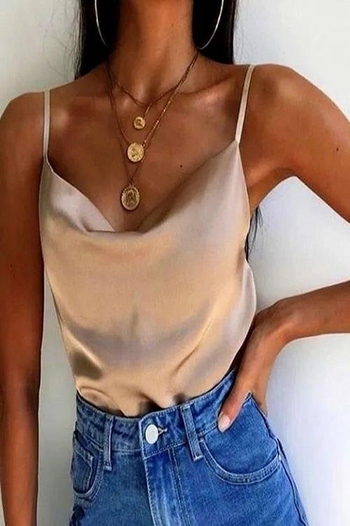 Versatile Satin Slip Top