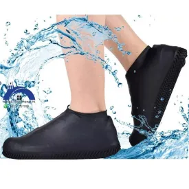 Waterproof Silicone Shoe Covers Black