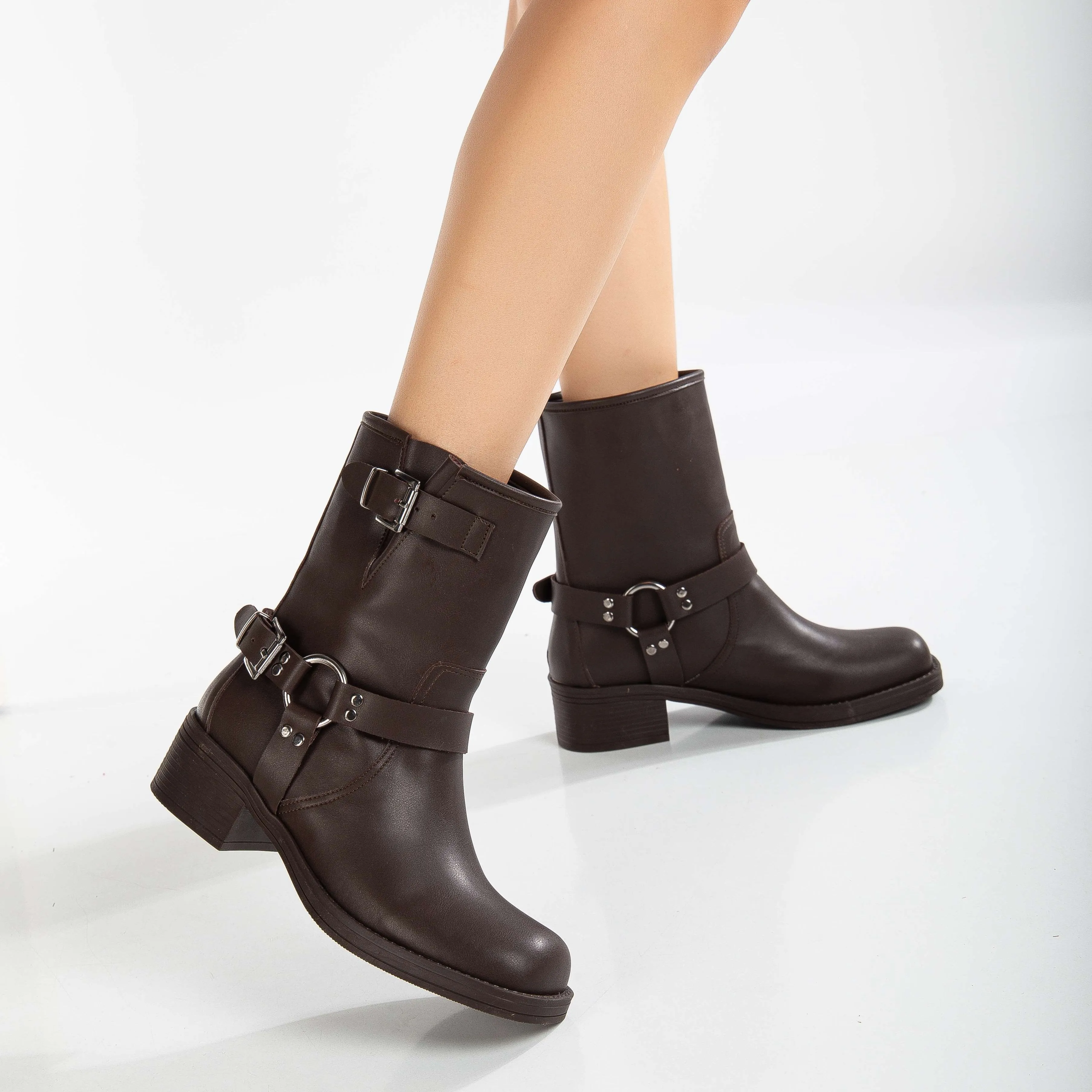 Winona - Brown Rider Boots