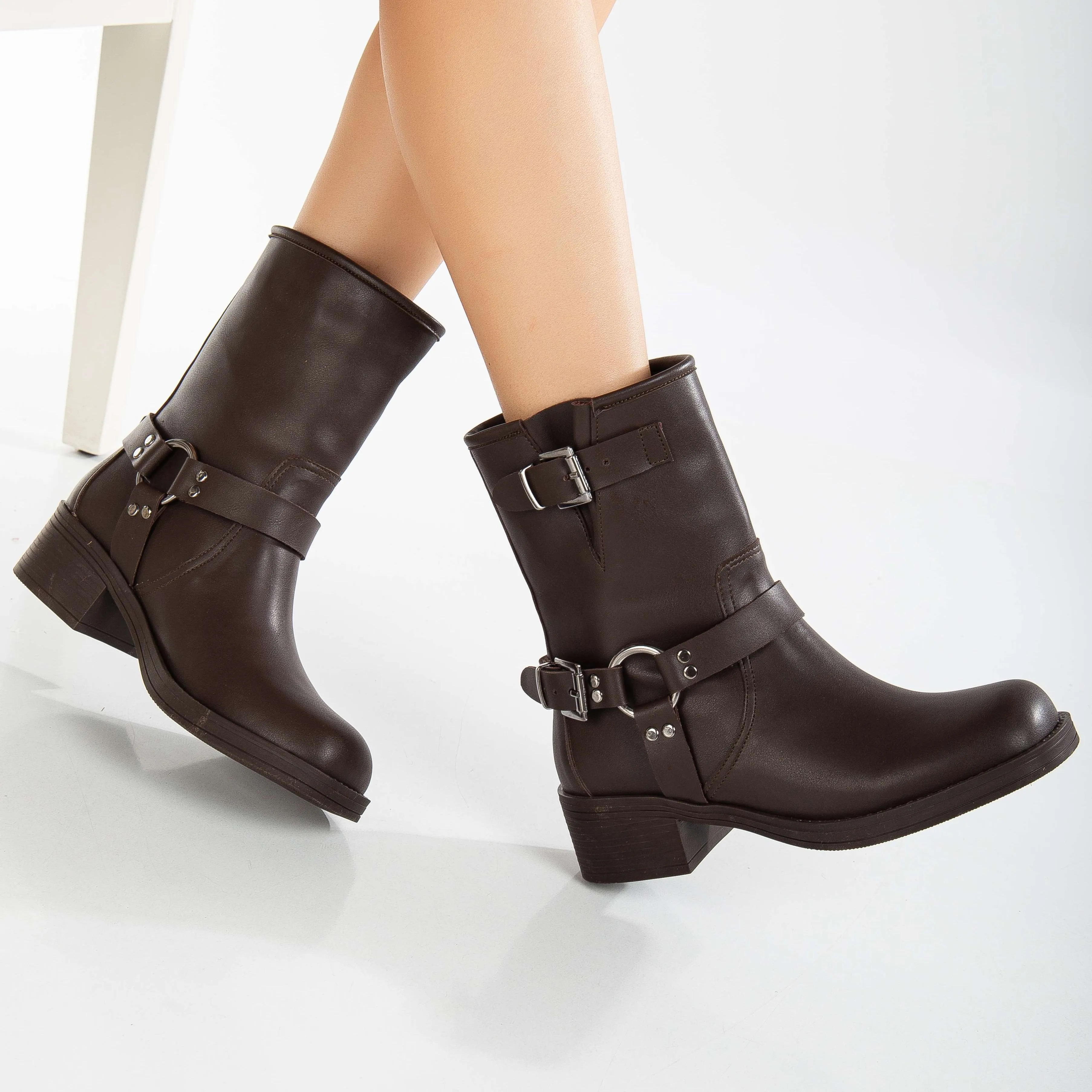 Winona - Brown Rider Boots