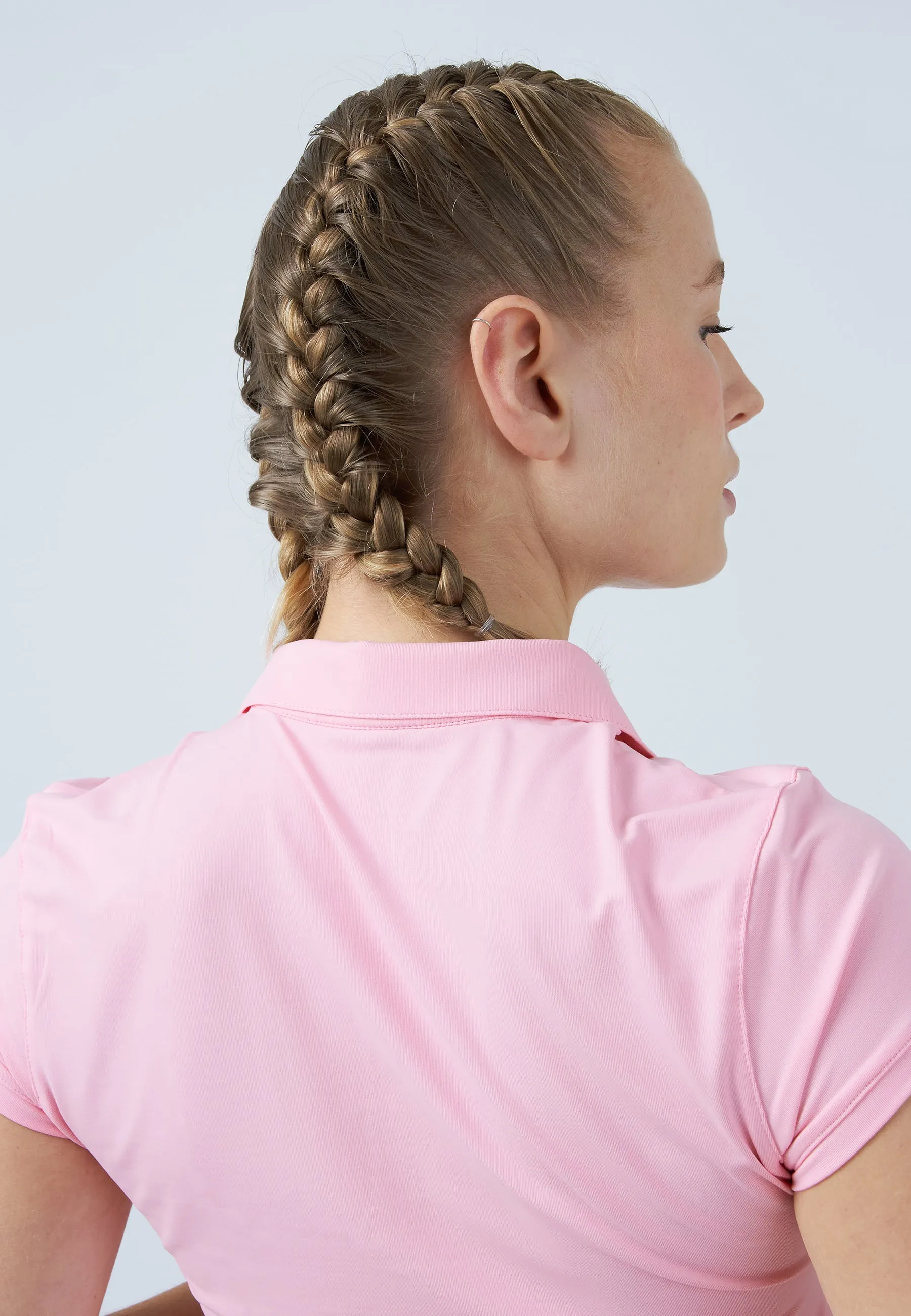 Women Tennis Polo Shirt, light pink